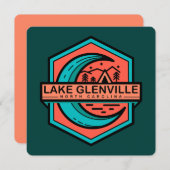 Glenville-Mondglanz Einladung (Vorne/Hinten)