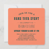 Glenville-Mondglanz Einladung (Rückseite)