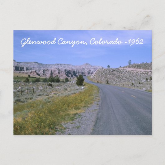 Glenwood Canyon Postkarte (Vorderseite)