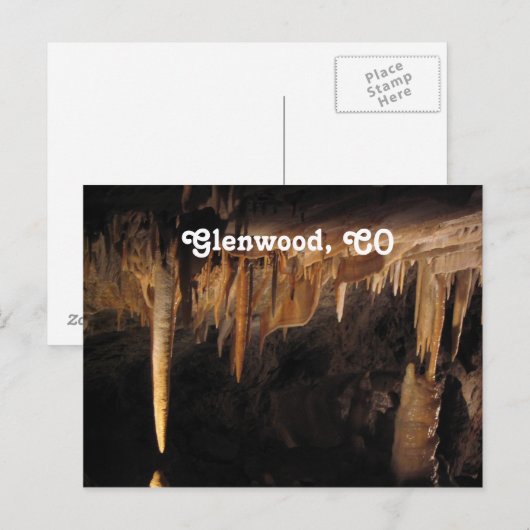 Glenwood Caverns Postkarte (Vorne/Hinten)