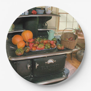 Glenwood Cookstove-Ernte-Pappteller Pappteller