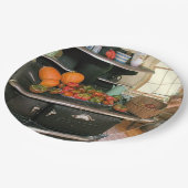 Glenwood-Kochofen-Erntepapierplatte Pappteller (Schrägansicht)