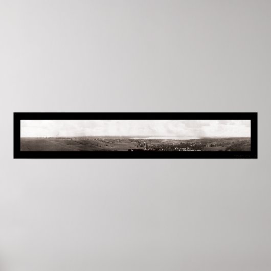 Glenwood MN Panorama Foto 1913 Poster (Vorne)