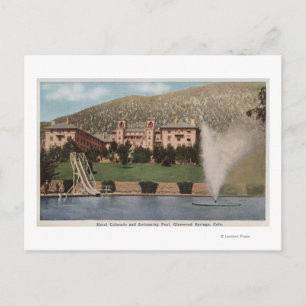 Glenwood Springs, CO - Ansicht des Hotels CO & Poo Postkarte