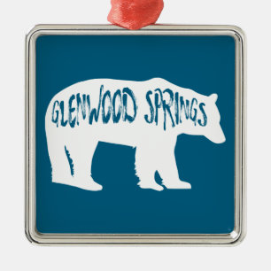 Glenwood Springs Colorado Bär Ornament Aus Metall