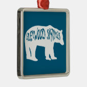Glenwood Springs Colorado Bear Ornament Aus Metall (Rechts)