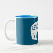 Glenwood Springs Colorado Bear Zweifarbige Tasse (Links)