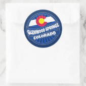 Glenwood Springs Colorado Fahne platzt Aufkleber (Tasche)