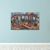 Glenwood Springs, Colorado - Große Buchstabenszene Leinwanddruck (Insitu (Holzboden))