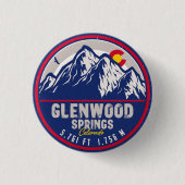 Glenwood Springs Colorado Wandern Button (Vorderseite)