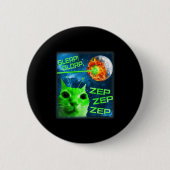 Glerp Glorp Funny Alien Cat Brainrot Meme  Button (Vorderseite)