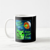 Glerp Glorp Funny Alien Cat Brainrot Meme  Kaffeetasse (Links)