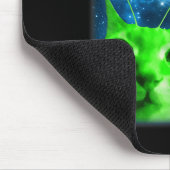 Glerp Glorp Funny Alien Cat Brainrot Meme  Mousepad (Ecke)