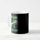 Glerp Glorp Funny Alien Cat Meme Gnarp Cat Silly A Kaffeetasse (Vorderseite Links)