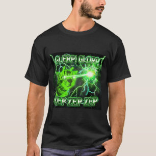 Glerp Glorp Lustiger Außerirdischer Gnarp Katze Lu T-Shirt
