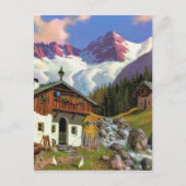 Gletcherwelt, Schweiz Postkarte (Vorderseite)