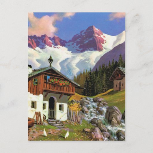 Gletcherwelt, Schweiz Postkarte (Vorderseite)