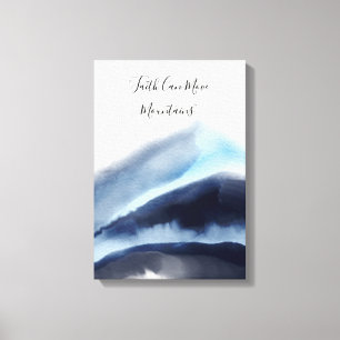 Gletscher-Aquarell-Gebirgsmalerei Leinwanddruck