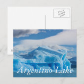 Gletscher, Argentinischer See Postkarte (Vorne/Hinten)