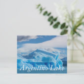 Gletscher, Argentinischer See Postkarte (Stehend Vorderseite)