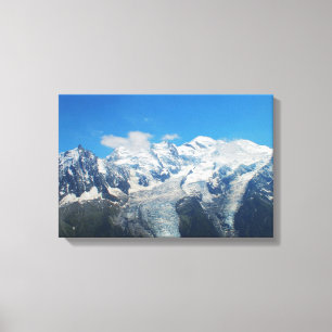 Gletscher auf dem Mont Blanc Leinwanddruck