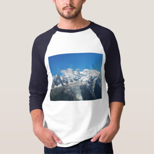 Gletscher auf dem Mont Blanc T-Shirt (Vorderseite)