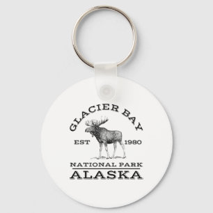 Gletscher-Bay-Nationalpark Alaska-Elch-Wandern im  Schlüsselanhänger