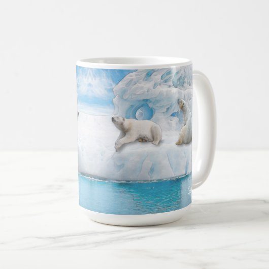 Gletscher Bears Alaska - 15 oz. Mug Kaffeetasse (VorderseiteRechts)