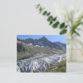 Gletscher der Alpen Postkarte (Stehend Vorderseite)