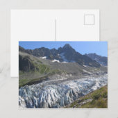Gletscher der Alpen Postkarte (Vorne/Hinten)