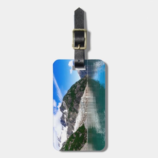 Gletscher-Gepäckmarke Gepäckanhänger (Vorderseite vertikal)