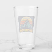 Gletscher-Gipfel Retro Türkis Glas (Rückseite)