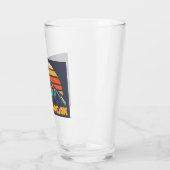 Gletscher-Gipfel Retro Türkis Glas (Links)