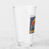 Gletscher-Gipfel Retro Türkis Glas (Rechts)