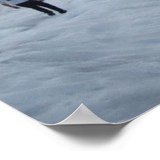 Gletscher-Hikers Poster (Ecke)