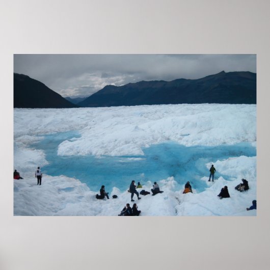 Gletscher-Hikers Poster (Vorne)