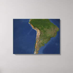 Gletscher in den Regionen von Südamerika Leinwanddruck