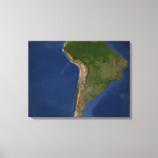 Gletscher in südamerikanischen Regionen Leinwanddruck (Vorderseite)