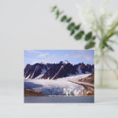 Gletscher in Svalbard (Spitzbergen) Postkarte (Stehend Vorderseite)