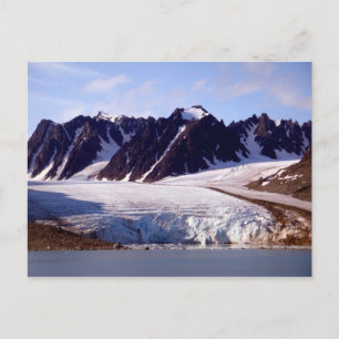 Gletscher in Svalbard (Spitzbergen) Postkarte