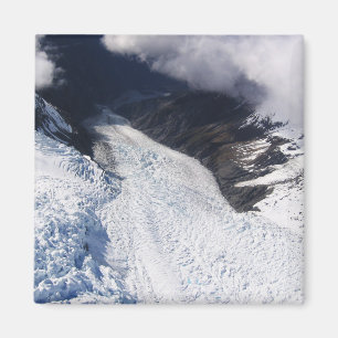 Gletscher-Luftaufnahme Franz Josef, Neuseeland Magnet