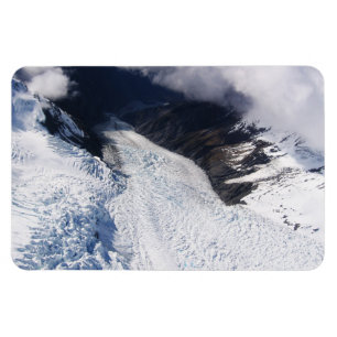 Gletscher-Luftaufnahme Franz Josef, Neuseeland Magnet