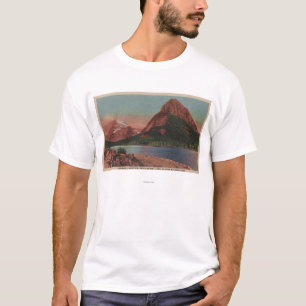 Gletscher, M.Ü. - Ansicht von Grinnell Mt. u. T-Shirt