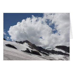 Gletscher mit Wolkenkarte