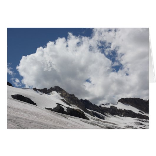 Gletscher mit Wolkenkarte (Vorderseite (Horizontal))