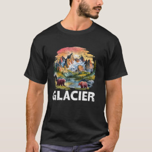 Gletscher Montana Gletscherseen Park Wildtiere Ber T-Shirt