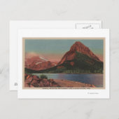 Gletscher, MT - Ansicht von Grinnell Mt. & Swiftcu Postkarte (Vorne/Hinten)