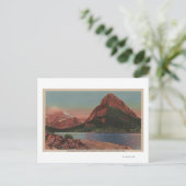 Gletscher, MT - Ansicht von Grinnell Mt. & Swiftcu Postkarte (Stehend Vorderseite)