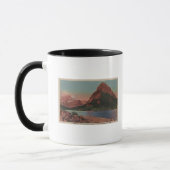 Gletscher, MT - Ansicht von Grinnell Mt. & Swiftcu Tasse (Links)
