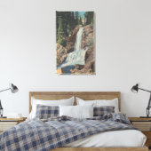 Gletscher, MT - Ansicht von Trick Falls & Medicine Leinwanddruck (Insitu (Schlafzimmer))